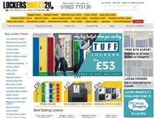 Tablet Screenshot of lockers-direct2u.com